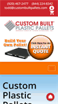 Mobile Screenshot of custombuiltpallets.com