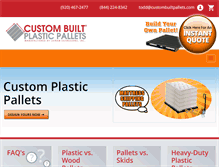 Tablet Screenshot of custombuiltpallets.com